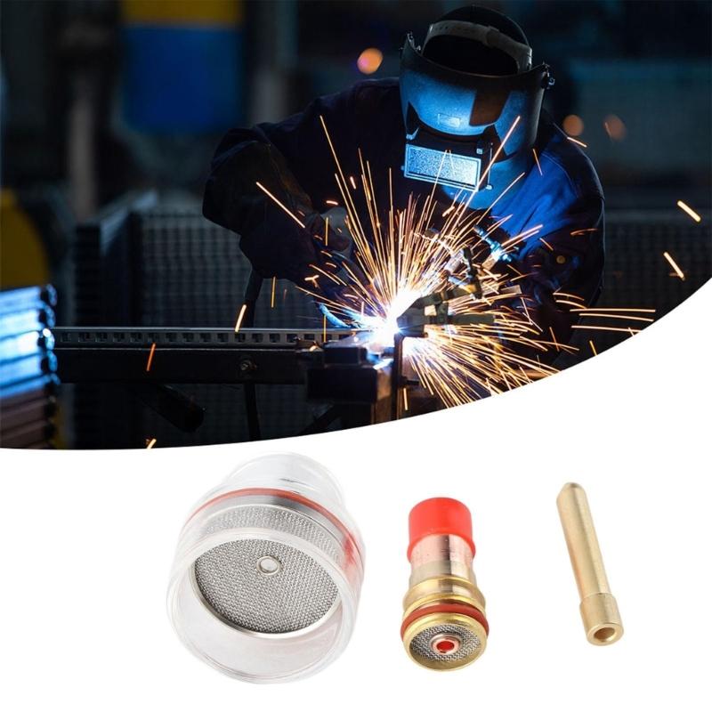 TIG Welding Cup And Torch Set With High Heat Dissipation Glass Metal Construction For Precisions Welding WP Models