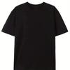 Herr sommar tecknad björn tryck rund hals kortärmad avslappnad T-shirt Mode lös trend bomull par T-shirt
