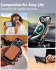 Oatsbasf Magsafe iPhone Case for iPhone 16Pro/16Pro Max Phone Case Magnetic Bumper Wireless Charging Leather Phone Cover w/Stand