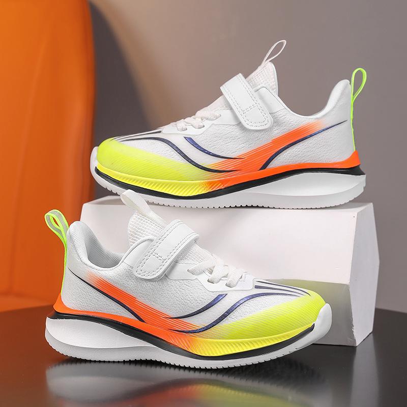 Boys' Red Rabbit Running Shoes New 's Children's Rotating Buckle Lightweight Sports Middle Aged Dad