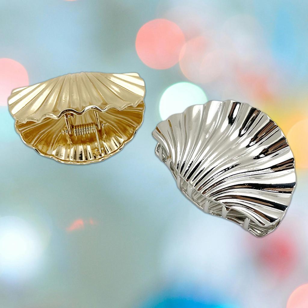 Vintage Metal Hair Clamps Hair Clips Stylish Hair Claws Unique Shell Hair Clip Charm for Easy Updos and Quick Styling