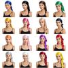 Unisex Durag Afrikanischer Turban Kopfumhang Dehnbarer Hijab Hut Accessoire Modisches Afrikanisches Kopftuch Wickeltuch Mehrfarbig