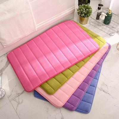 Koraal Fleece Badkamertapijt Home Badmat Wateropname Antislip Geheugenschuim Absorberend Wasbaar Tapijt Toilet Vloermat