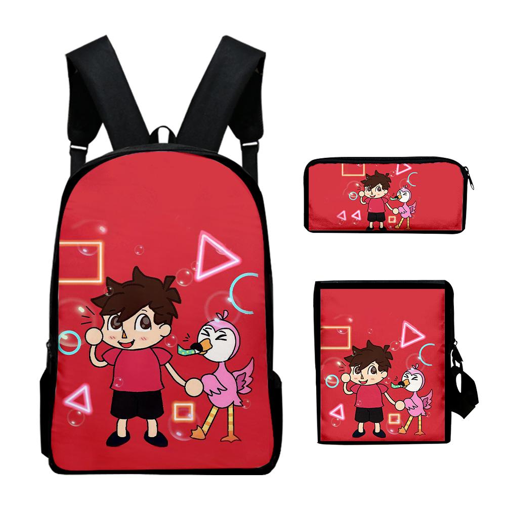 Iconic Distinctive to your eternity Laptop Rucksacks pupil Schoolbags 3D Pattern Oxford Water-resistant Boys/Girls Laptop Backpacks