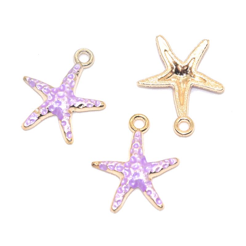 

Подвеска из капающей эмали в виде морской звезды ручной работы - Японские и корейские модные украшения