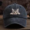 Fashion Washed Cotton Denim Baseball Caps Men Women Vintage Animal 3D Print Outdoor Sports Trucker Dad Hat Female Male Sun Hats