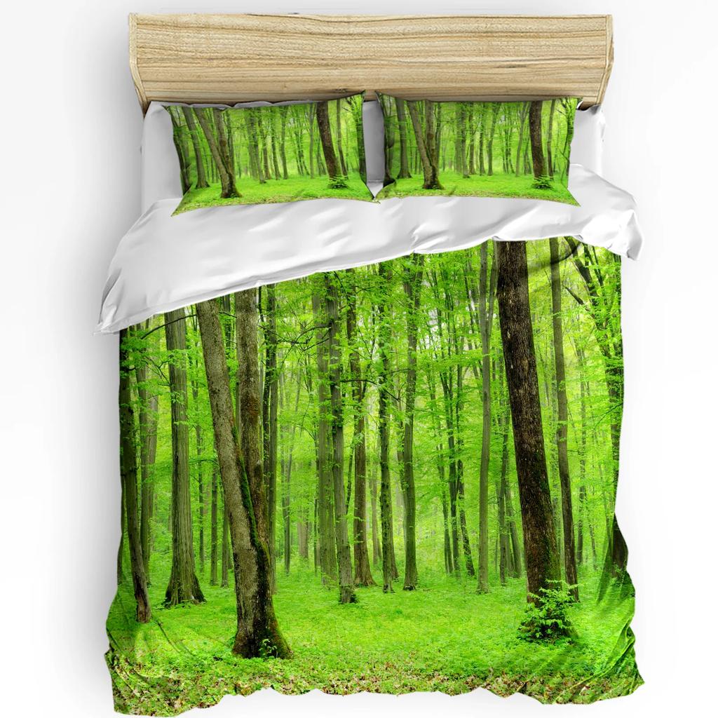 Forest Snow Landscape Beautiful 3pcs Bedding Set For Bedroom Double Bed Home Textile Duvet Cover Quilt Cover Pillowcase