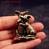 1 Stück Ratte Kleine Statue Miniatur Schreibtisch Ornament Antike Kupfer Liebe Maus Figuren Wohnzimmer Heimdeko Handwerk Zubehör