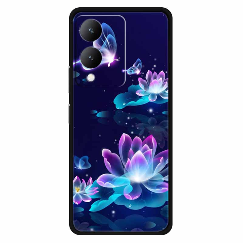 Fundas For Vivo Y17s 4G Case Silicone Wolf Lion Soft TPU Phone Covers for Vivo Y17s 2023 Y 17s Bumper Coque for VivoY17s Black