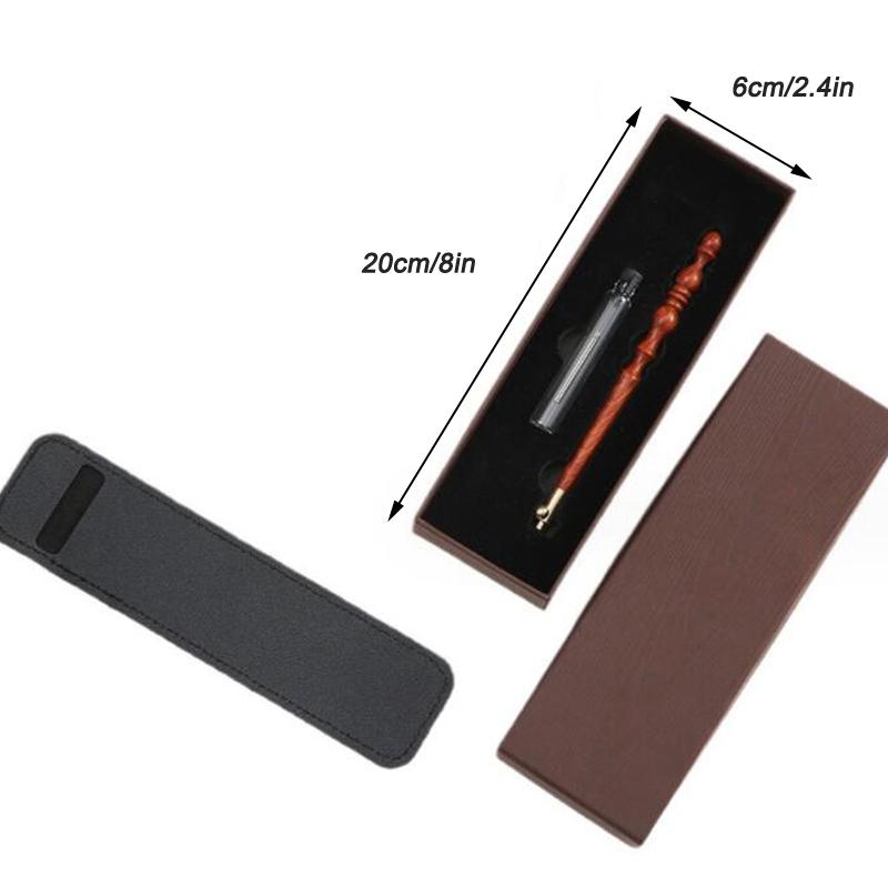 Broderi virkning dubbelsidigt broderi virkning lila sandelträhandtag