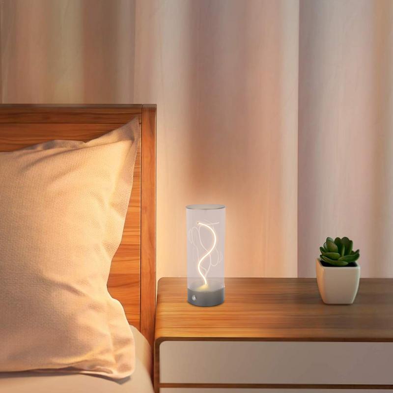 LED Schreibtischlampe Kreatives Nachtlicht Tischlampe Nachttischlampe Magnetisches Touchlicht Kleine Schlafzimmerlampe Für Hochzeitsfeierdeko