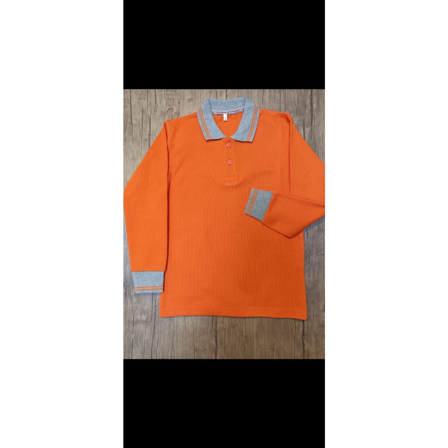 

Polo Neck Long Sleeve School Uniform S помаранчевий