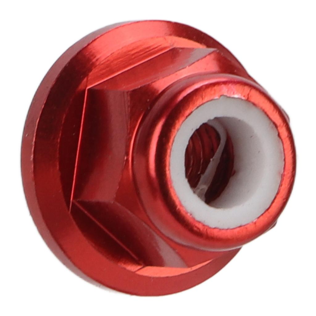4Pcs RC Car Nuts M4 Aluminum Alloy 4mm Inner Diameter RC Car Accessory for 1 Celsius 10 Remote Control Vehicle
