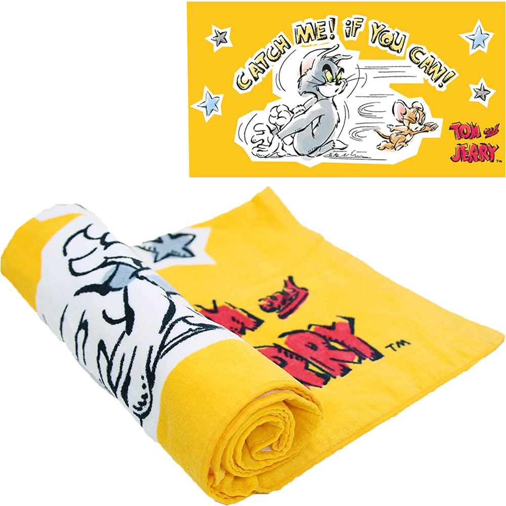 

JPI Extra Large Beach Towel x Tom and Jerry Catch Me Tom and Jerry для стула 58 28 - - Бассейн/Ванна/Йога/Тренажерный зал/Путешествия/Кемпинг/Пляжная тележка/Пляж