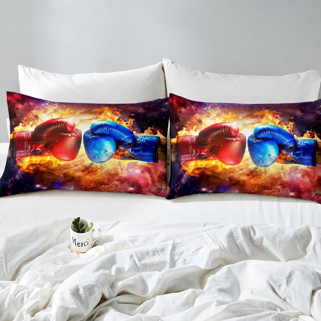 Competitive Sports Boxing Game Three-Piece Quilt Cover Digital Printing Bedding Set Bed Cover