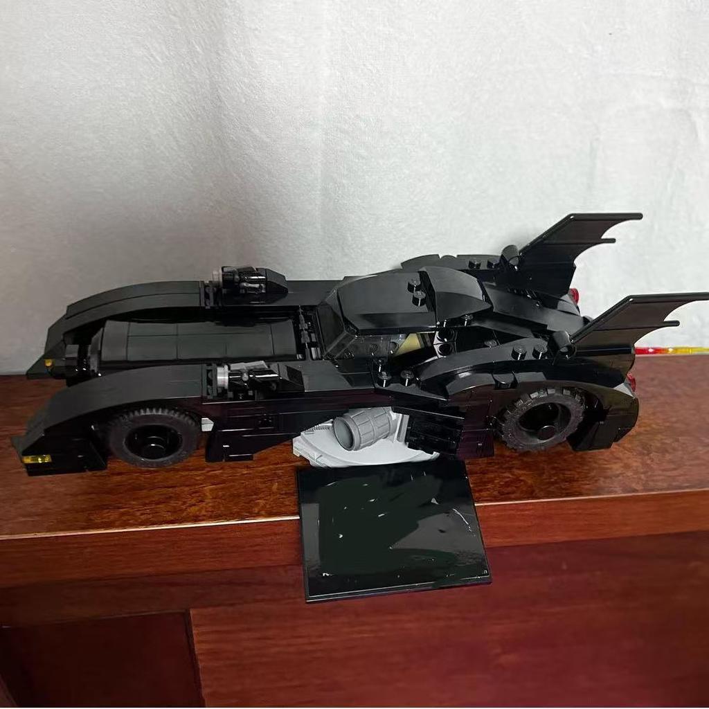 Superhero Night Knight 1989 Batmobile Supercar Model Building Blocks BatCar Model DIY Motorcycle Chariot Toys For Boys Gifts