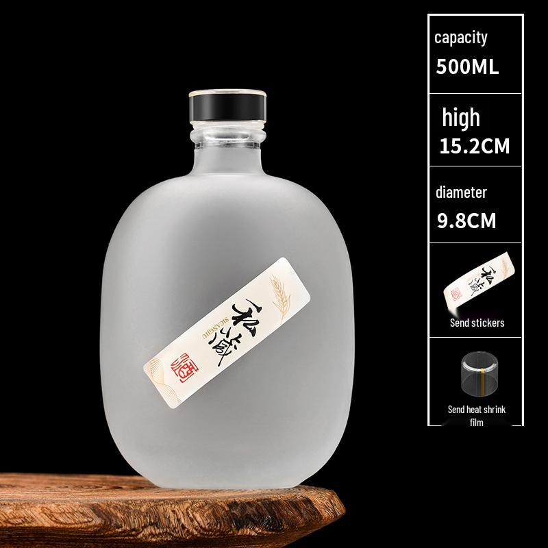 Transparent Glass Wine and Baijiu Infusion Bottle with Sealed Cap for Home Use