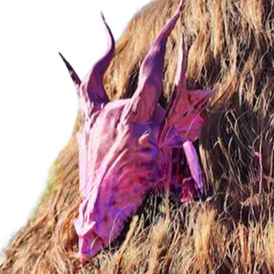 Elegante 3D-Drachenkopf-Haarnadel Sicherer Halt Haarspange Bequem zu tragen Kunststoff-Haarnadel Für Halloween-Event Verkleiden