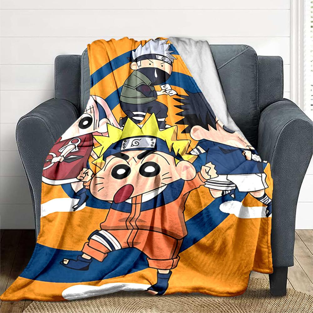 1pc Crayon Shinchan Blanket Soft All Season Throw with Vibrant Design, Perfect for Home, Travel, and Gifts, Ideal for Naps and Camping