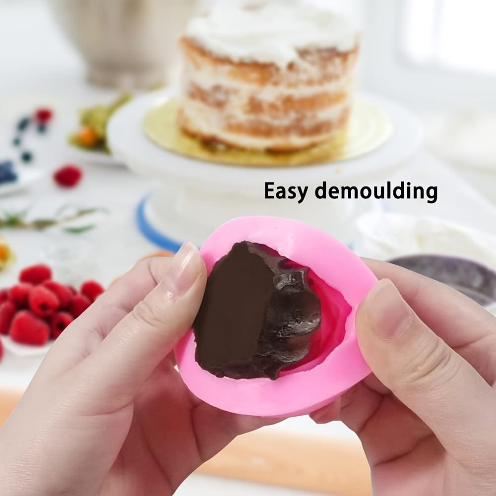 4 Stück Blume Silikonformen, 3D Kuchenform Rose Gänseblümchen Fondantformen Sonnenblume Bastelformen für Schokoladenkuchen Dekoration, Süßigkeiten, Seifenherstellung