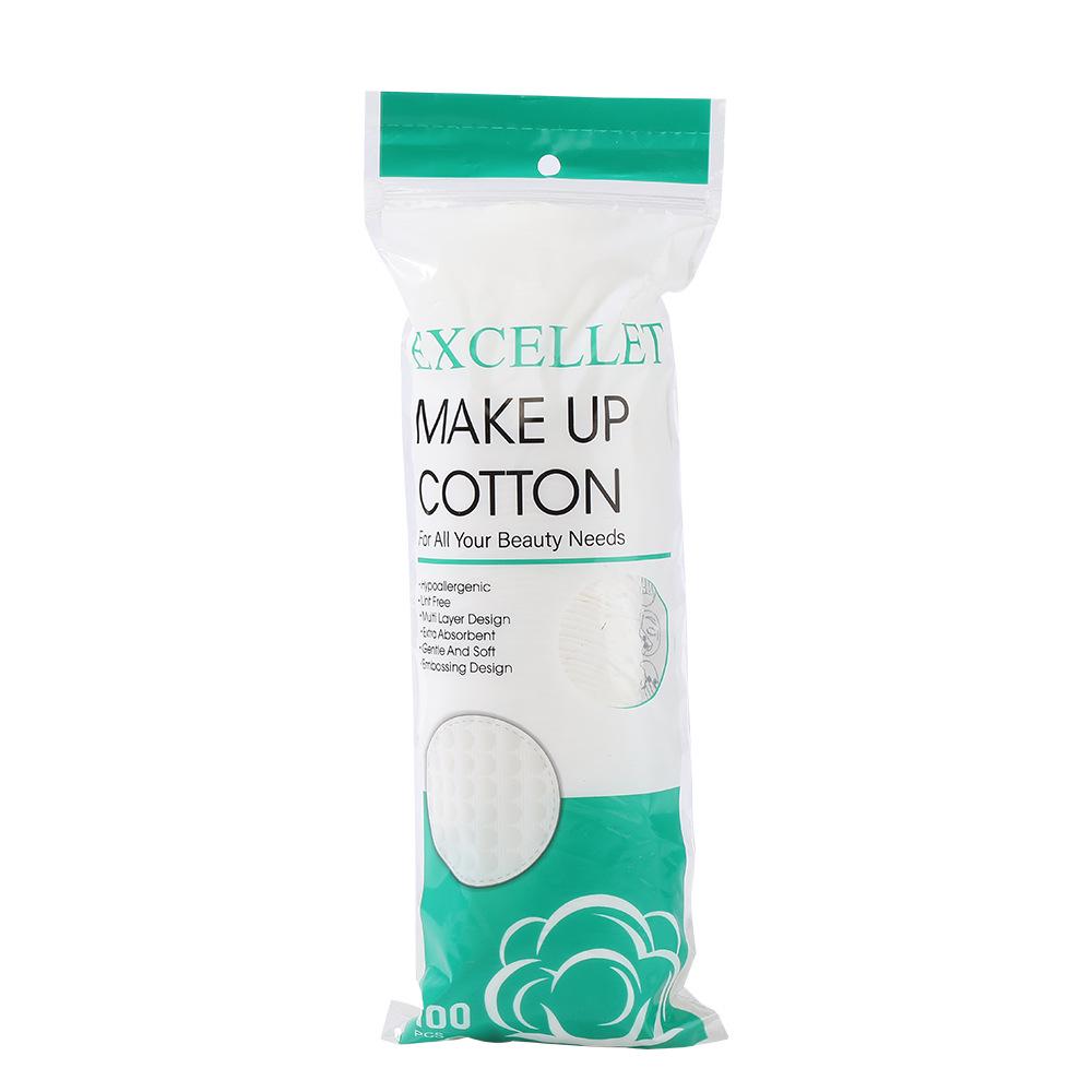 3D Pearl Texture Makeup Remover Cotton Pads - Skin-Friendly and Disposable, 100 Pieces