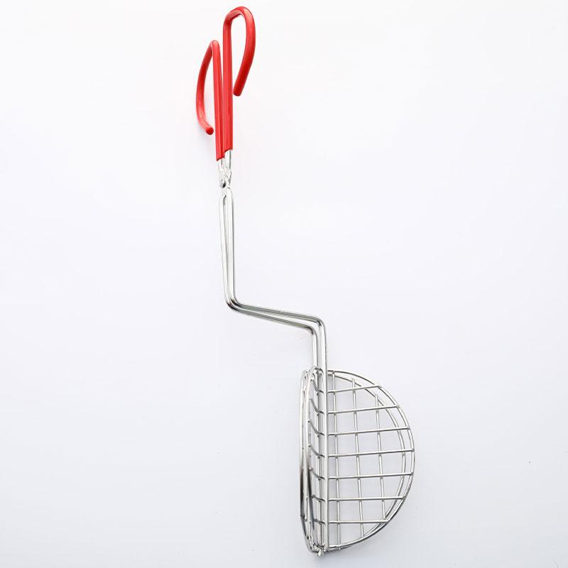 Lis na výrobu taco skořápek, Fritéza na tortilly, Kleště, Pokovená ocel, Kuchyňské náčiní