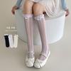 2 Pairs of  Female Summer Thin Style Lace Lace Ballet Wind Long Leg Socks