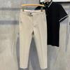 Summer new drape non-ironing small trousers men's slim-fitting retro trousers light business simple casual trousers