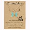 For Girls Women For Friends Best Friend Necklace Friendship Necklaces Butterfly Shaped BFF Necklace