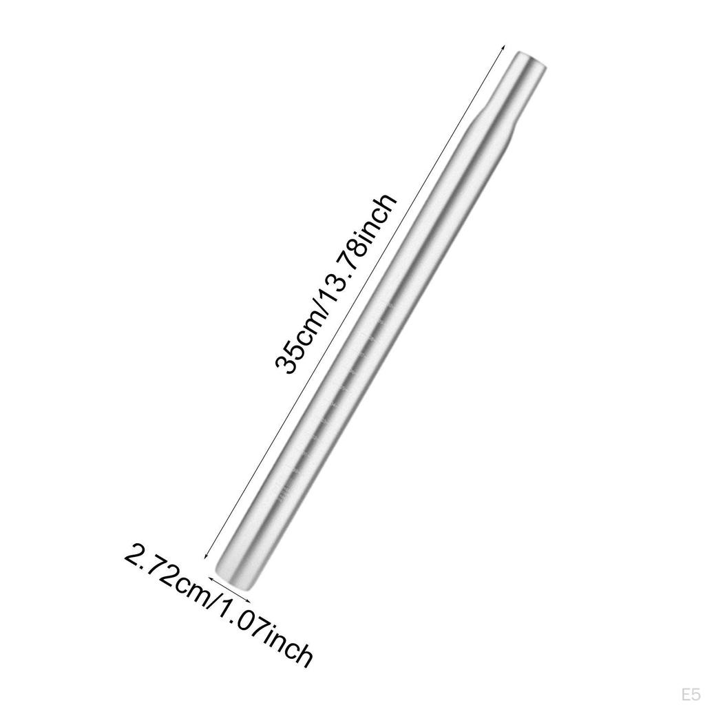 Seatpost Aluminum Alloy Length 350mm Accessory Sturdy Quick Installation for Mountain Bikes Replace