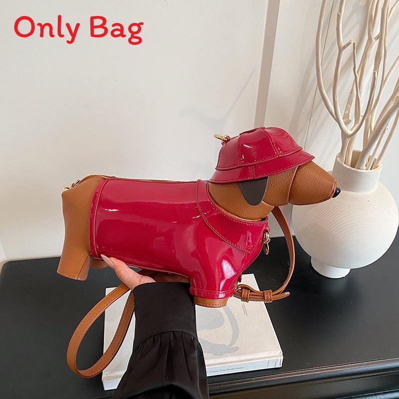 Style Small Dog Shoulder Bag For Women Streetwear Casual Travel Pu Crossbody Purse