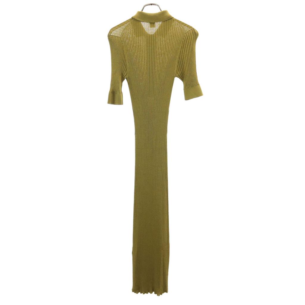 Ron Herman Short sleeve knit Long dress XS khaki Women Used
