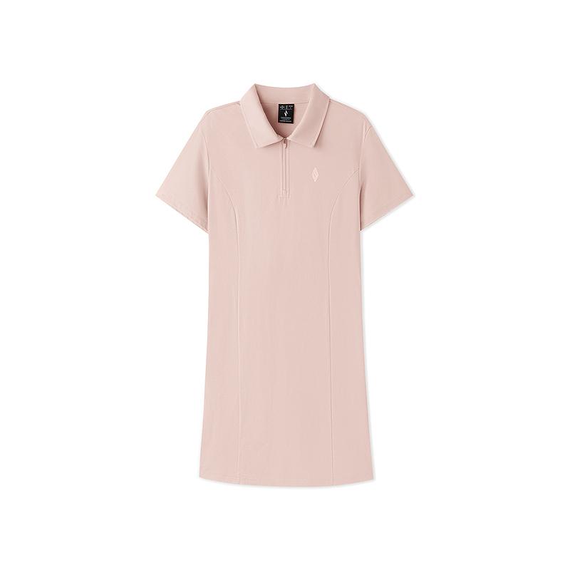 Skechers Comfortable Knitted Soft Short Sleeve Dress Women dresses L226W106-03PF L