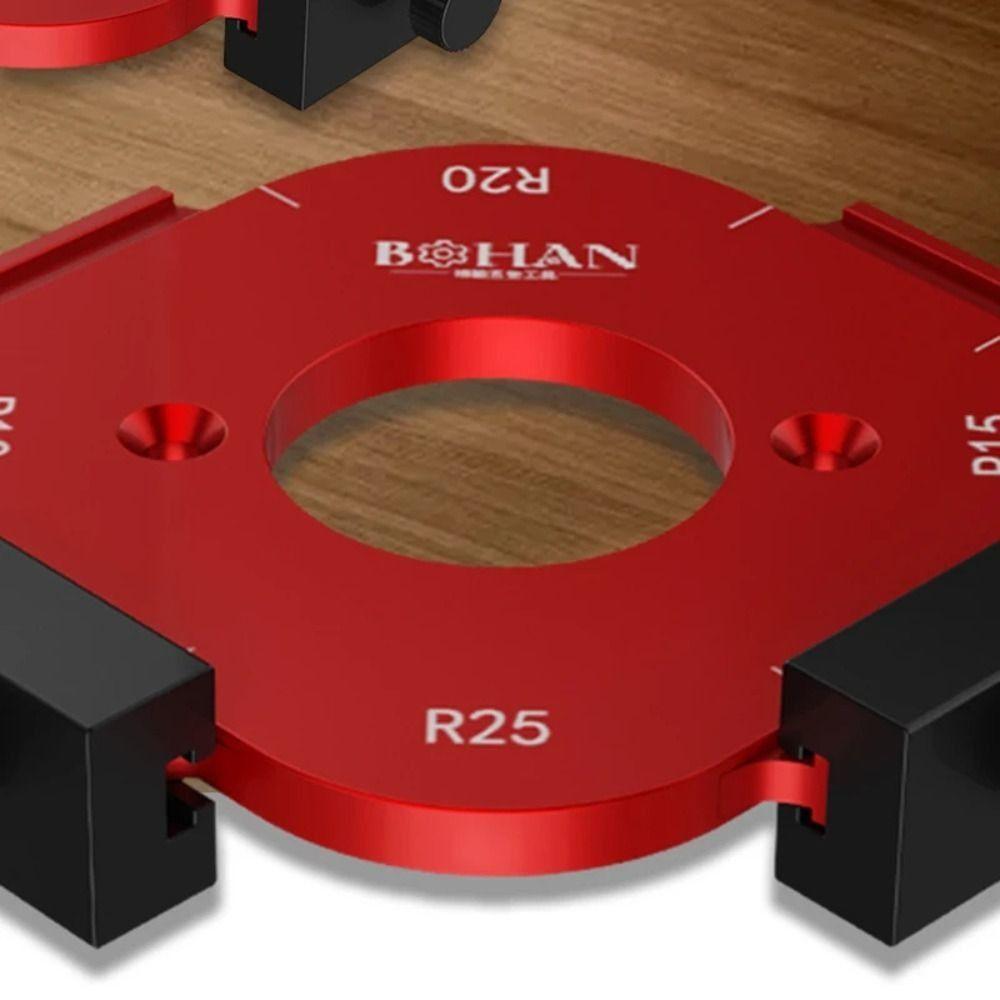 R10-R50 Radius Jig Arc Angle Positioning Template 4 in 1 Round Corner Jig  Woodworking