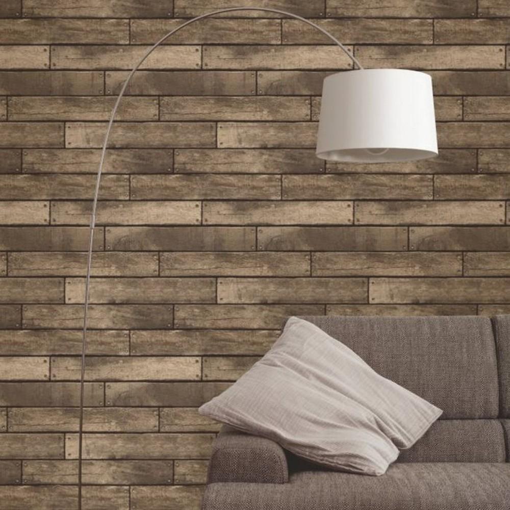 Fine Decor Wood Planks Wallpaper