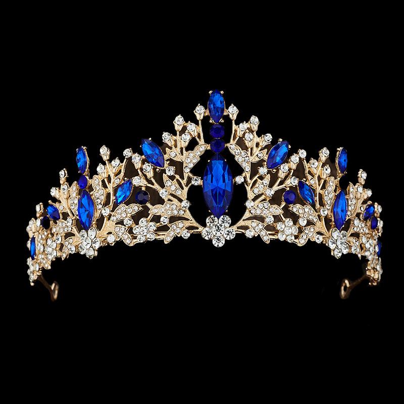 European and American Bride Crown Hair Accessories Crown Dress Accessories  Wedding Styling Headwear for Women