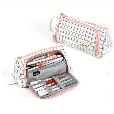 Estuche de Lápices de Gran Capacidad Multicapa Suministros para Almacenamiento de Bolígrafos Caja para Bolígrafos Kawaii Lindo Estuches Bolsas Papelería Suministros Escolares