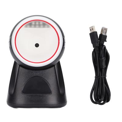 Desktop Barcode Scanner Plug and Play Bequem Stabil Effizient Freihändiger Barcode-Leser für