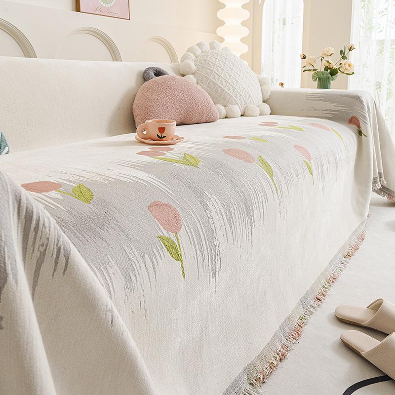 Chenille Sofa Towel Four Seasons Universal All-Inclusive Sofa Cover Dust Cover Living Room One-Piece Sofa Cover Cloth
