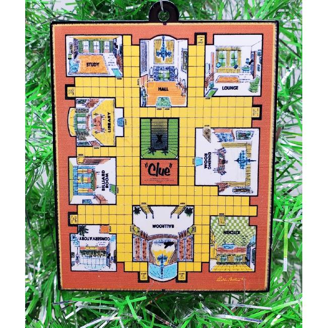 Generic Iconic Detective Sleuth Themed Board Game Ornament