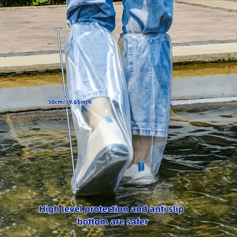 30pcs Set of Waterproof Shoe Covers - Durable, Thick, Transparent Shoe Covers, Essential for Outdoor Activities on Rainy Days - Easy to Put on And