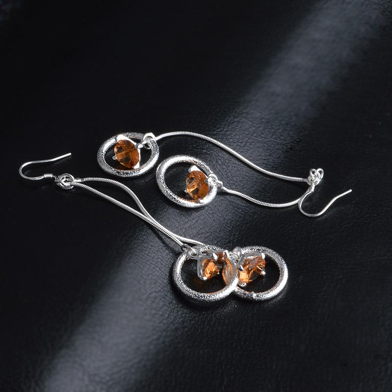 Selling Jewelry Sterling Silver 925 Earrings Crystal Zircon Earrings For Women Weddings Gift