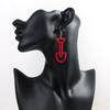 New Colorful Hollow Shovel Acrylic Earring for Women Girls Creative HipHop Tool Shovels Long Drop Earrings Fashion Jewelry Gifts
