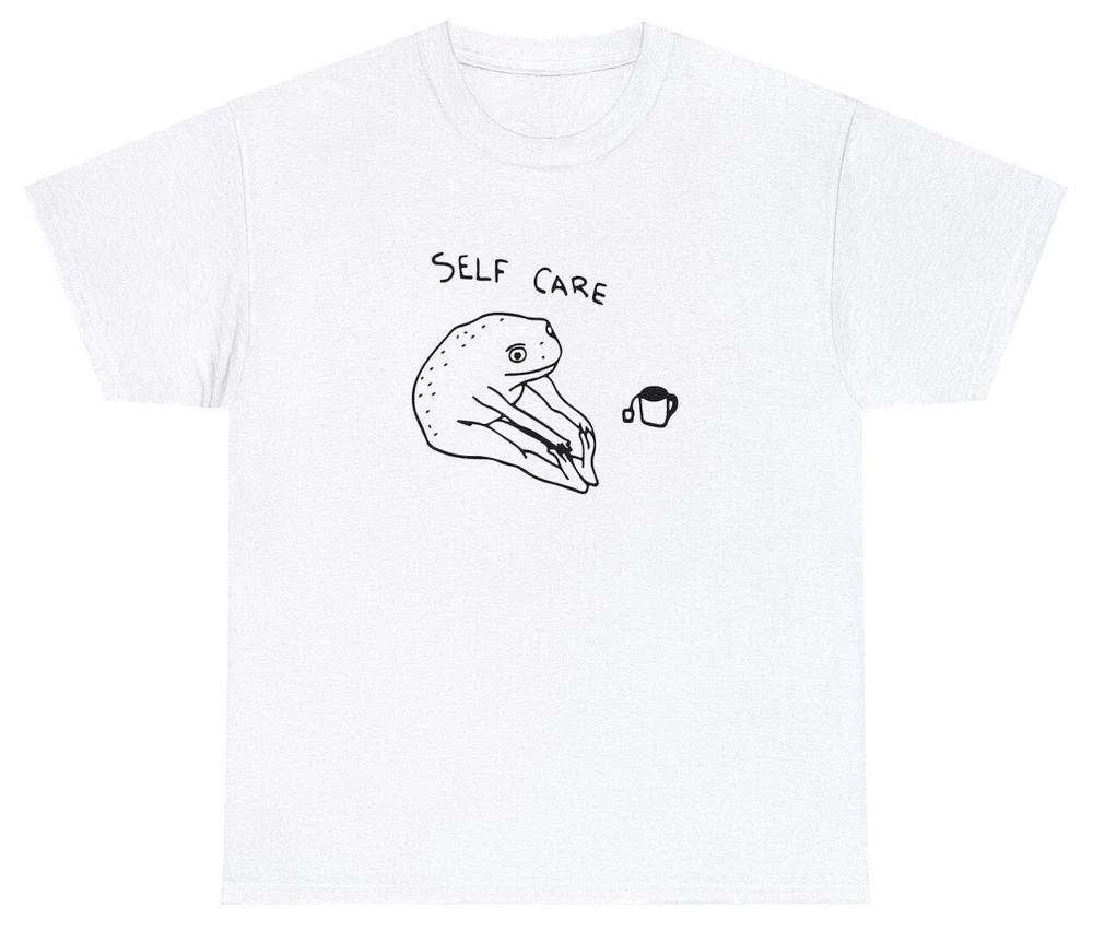 Grappig Kikker Zelfzorg T-shirt Cottagecore Positieve Sfeer Verjaardagscadeau Voor Haar T-shirt