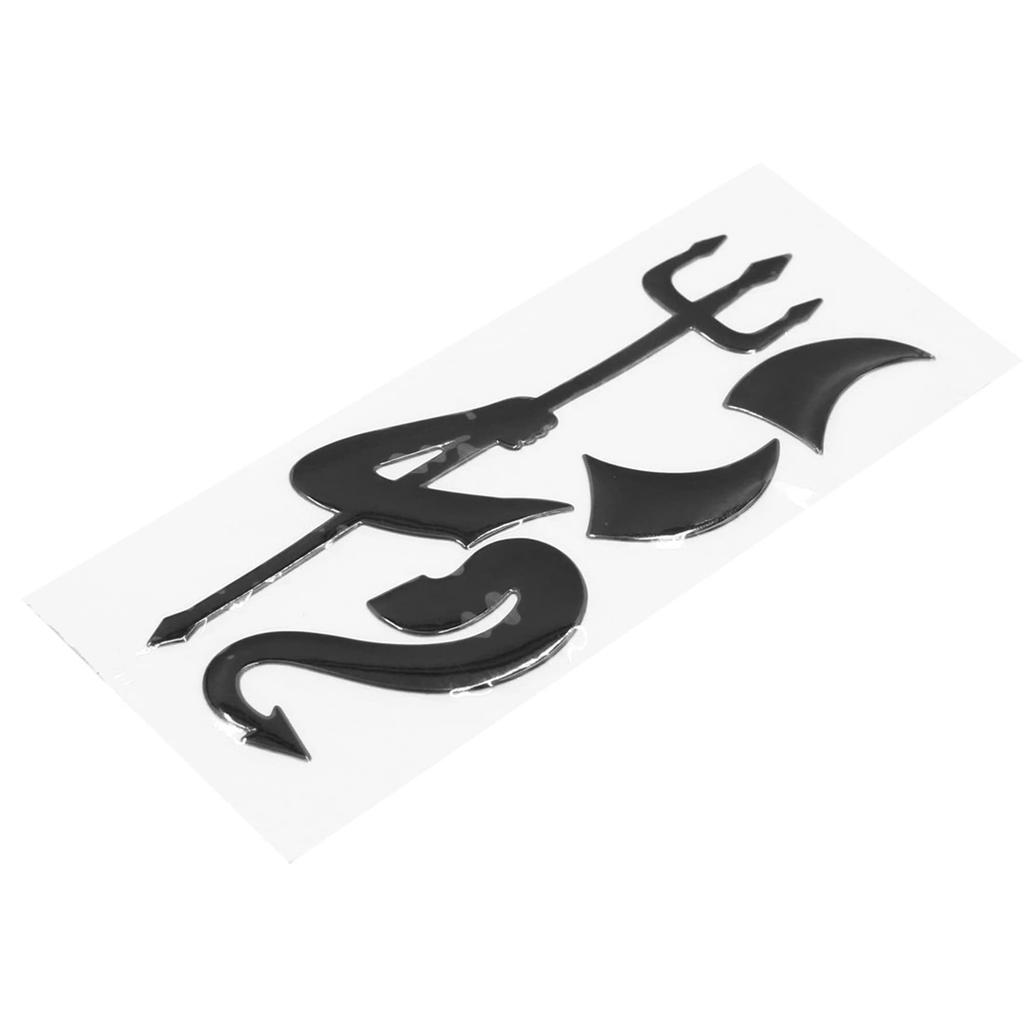 uxcell Little Devil Vinyl Car Sticker 3D Reflective Decal Waterproof Black