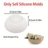 1 Ring Silicone Mould for Epoxy, Candle Making, Plaster Cement Succulent Planters, Decorative Pot Crafts, DIY Craftsmen Gifts