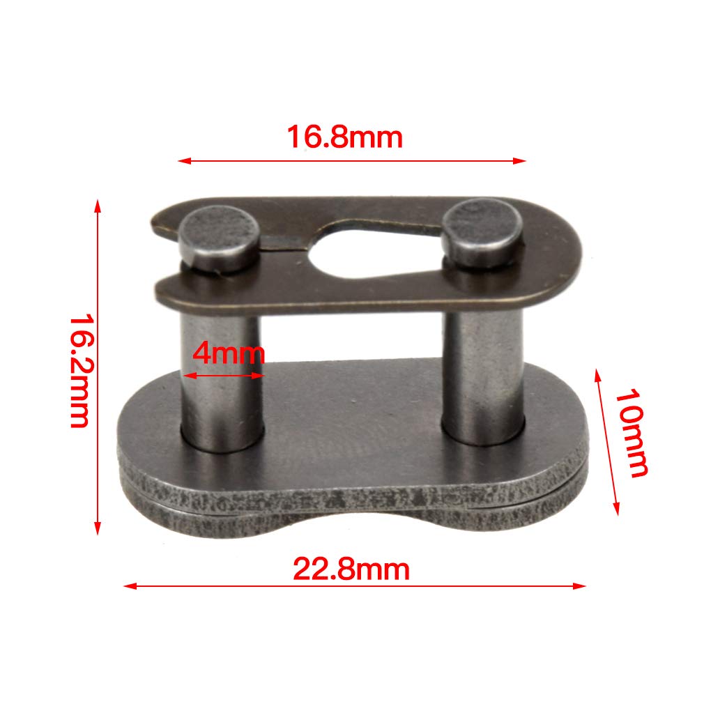 HIAORS 420 Chain Master Roller Connector Links For 90Cc 110Cc 125Cc 150Cc Tao Tao Coolster Apollo Pit Dirt Bike ATV Quad 196Cc 212Cc Coleman CT200U