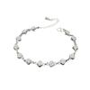 Luxury Women's Silver Rose Flower Bracelet - Stylish, Fresh Holiday Gift Accessory