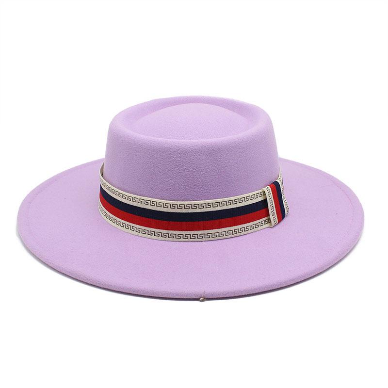 Big Brim Bump Dome Hat Woolen Top Hat Women'S Quarter British Retro Men'S Felt Hat French Jazz Hat