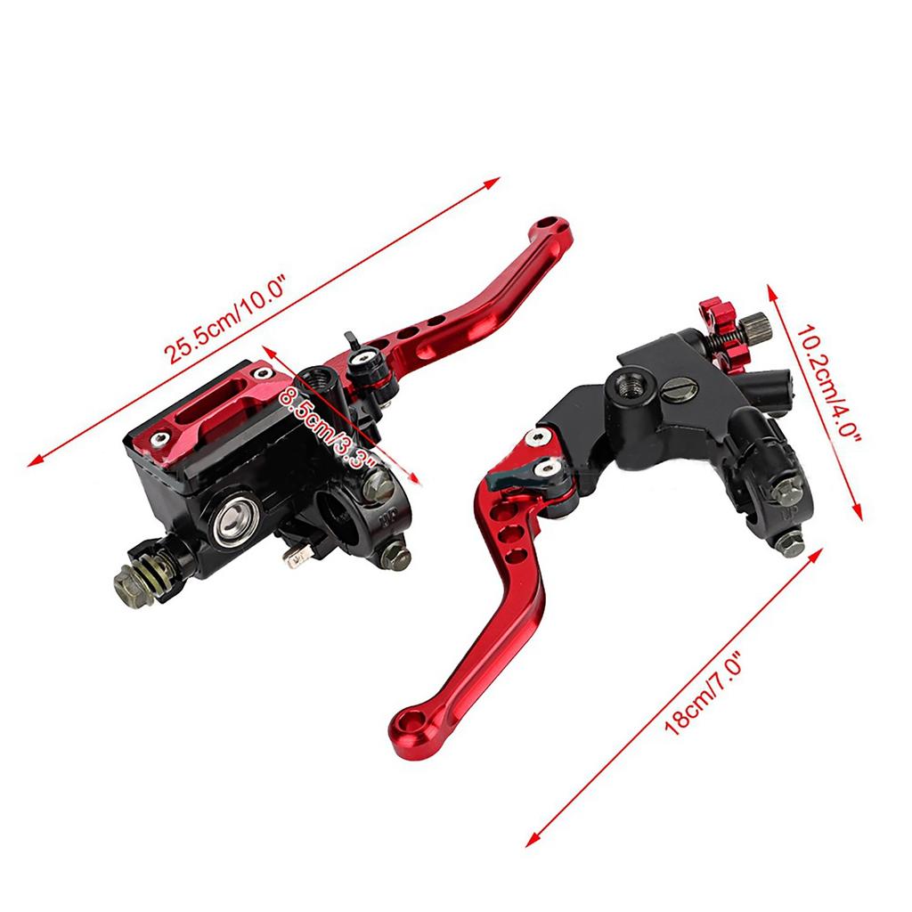4-Color Universal Motorcycle Master Cylinder Fuel Tank Lever Brake Clutch Lever